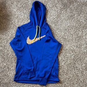 Nike Blue and Orange Therma-Fit Hoodie
